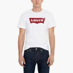 Levi Strauss & Co. Levi's Men's Logo T-Shirt White. -Baby Crib Clothing & Footwear Sales Store 653470249 LevisLogo Tee White 2014 spring front pdp 800x