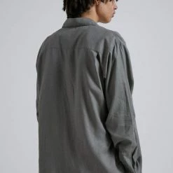 Afends Everyday Hemp Long Sleeve Shirt Olive -Baby Crib Clothing & Footwear Sales Store AfendsEverydayHempLongSleeveShirtOlive5 800x