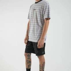 Afends Exit Hemp Retro Fit Tee White M204100 -Baby Crib Clothing & Footwear Sales Store AfendsExitHempRetroFitTeeWhiteM204100FamousRockShopNewcastle 2300NSW.Australia.4 800x