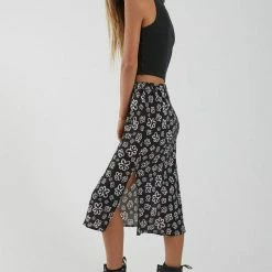 Afends Lola Midi Hemp Skirt -Baby Crib Clothing & Footwear Sales Store AfendsLolaMidiHempSkirt4 800x