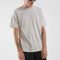 Afends Men's Positive Change Retro Fit Tee Moonbeam M204005