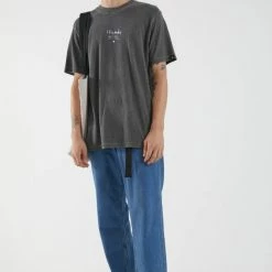 Afends Men's Static To Violent Hemp Retro Fit Tee Stone Black M204024 -Baby Crib Clothing & Footwear Sales Store AfendsMen sStaticToViolentHempRetroFitTeeStoneBlackM204024FamousRockShopNewcastle 2300NSW.Australia.3 800x