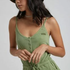 Afends Nina Sage Playsuit