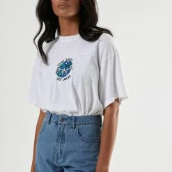 Afends Think Global Hemp Oversized White Tee -Baby Crib Clothing & Footwear Sales Store AfendsThinkGlobalHempOversizedWhiteTee 800x