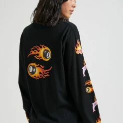 Afends Unisex 8 Ball Retro Fit Long Sleeve Tee Black M204061 -Baby Crib Clothing & Footwear Sales Store AfendsUnisex8BallRetroFitLongSleeveTeeBlackM204061FamousRockShopNewcastle 2300NSW.Australia.9 800x