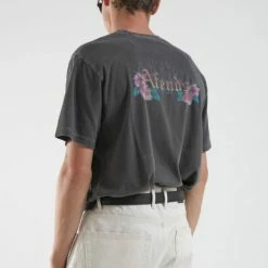 Afends Unisex Powerlines Retro Fit Tee Stone Black M204001 -Baby Crib Clothing & Footwear Sales Store AfendsUnisexPowerlinesRetroFitTeeStoneBlackM204001FamousRockShopNewcastle 2300NSW.Australia.7 800x