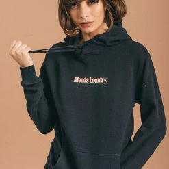 Afends AC Mini Fleece Pullover Hood Black