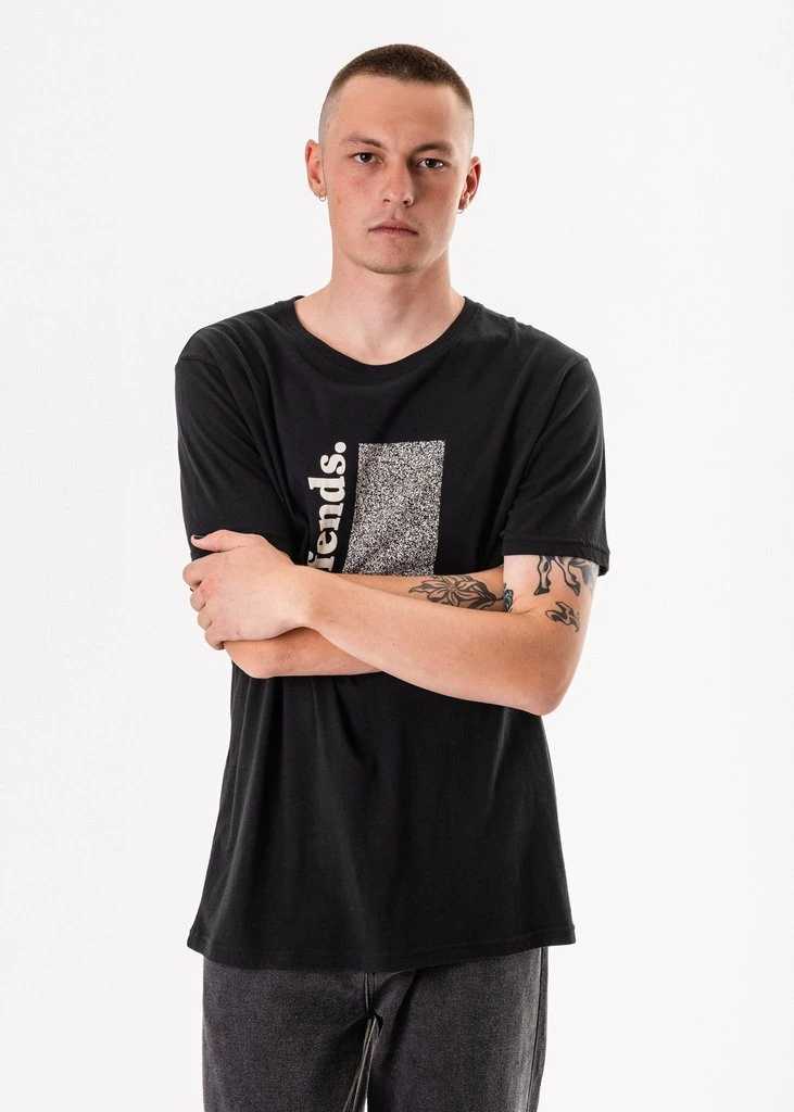 Afends Noise Standard Fit Black Tee - Image 2