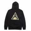 HUF BLANKA TRIPLE TRIANGLE PULLOVER HOODIE -Baby Crib Clothing & Footwear Sales Store BLANKA TT P O HOODIE BLACK PF00411 BLACK 02 800x