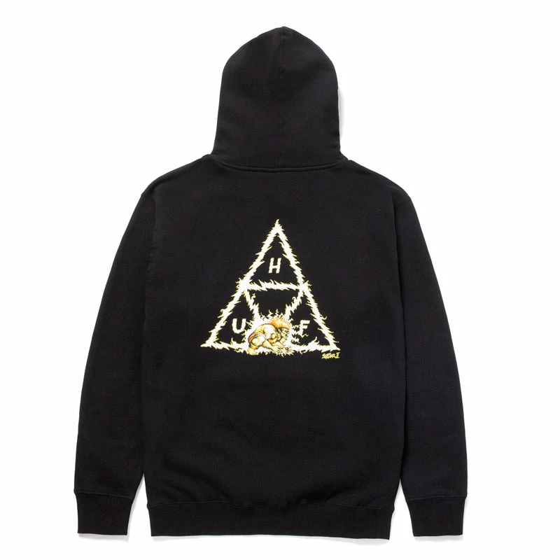 HUF BLANKA TRIPLE TRIANGLE PULLOVER HOODIE 3 HUF BLANKA TRIPLE TRIANGLE PULLOVER HOODIE
