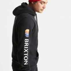 Brixton Alton Black Hoodie -Baby Crib Clothing & Footwear Sales Store BrixtonAltonBlackHoodie3 800x