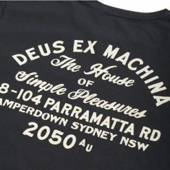 Deus Camperdown Tee D1065 Black -Baby Crib Clothing & Footwear Sales Store Camperdown Address Black 3 800x