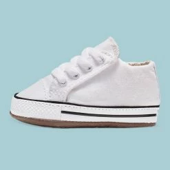 Converse Chuck Taylor All Star Cribster Canvas Mid White 865157C -Baby Crib Clothing & Footwear Sales Store ConverseChuckTaylorAllStarCribsterCanvasMidWhite865157C3 800x