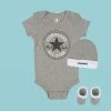 Converse Newborn Classic 3 Piece Boxed Set Heather Grey