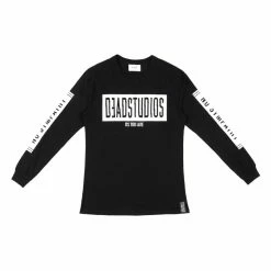 DEAD Studios Distort Logo Long Sleeve Tee Black -Baby Crib Clothing & Footwear Sales Store DEAD Studios Distort Logo Long Sleeve Tee Black W16008 Famous Rock Shop Newcastle 2300 NSW. 1 800x
