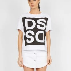 Dead Studios Mirror Oversized Tee White -Baby Crib Clothing & Footwear Sales Store Dead Studios Over Sized TEE Famous Rock Shop Newcastle2 800x