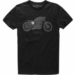 Deus Bald Terrier V-Twin Tee D1808 Black