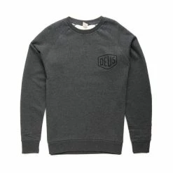 Deus Camperdown Address Crew Charcoal Marle