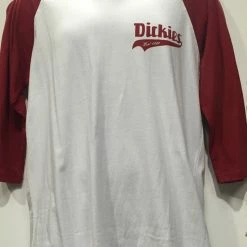 Dickies Script 3/4 Sleeve Raglan Shirt Red K3130301