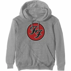FRS Band Merch Foo Fighters FF Logo Unisex Hoodie Grey