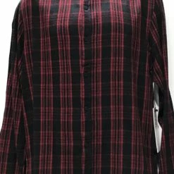 Nana Judy Central Plaid Long Sleeve Shirt Red / Black