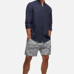 Industrie The Tennyson Linen Long Sleeve Shirt Od Navy -Baby Crib Clothing & Footwear Sales Store IndustrieTheTennysonLinenLongSleeveShirtOdNavy 800x