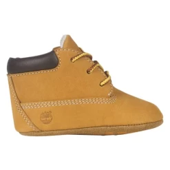 Timberland Infant Crib Wheat Leather Booties And Knit Hat Set -Baby Crib Clothing & Footwear Sales Store Infant Crib Booties and Hat Set 7 800x