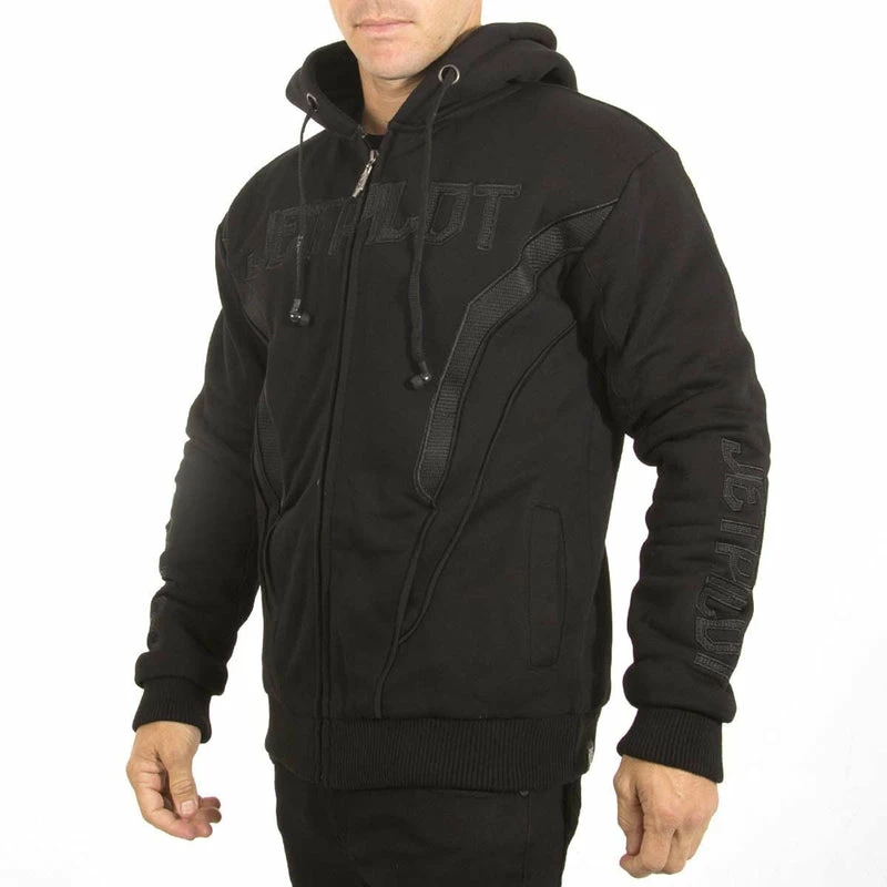 Jet Pilot Jetpilot Fast Track Men's Zip Thru Hood Black - Image 2