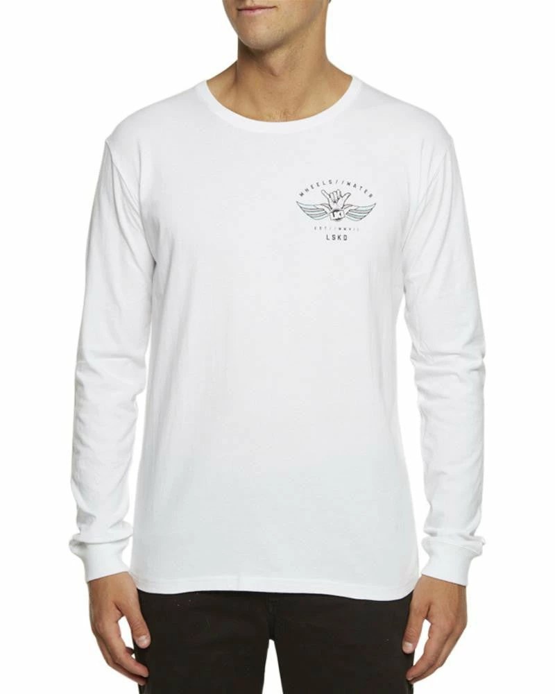 LKI Live LS Tee White L101A1226
