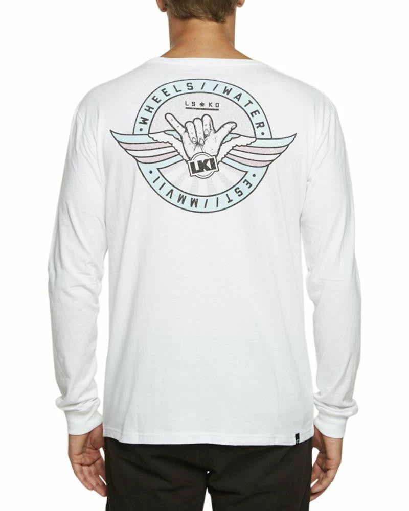 LKI Live LS Tee White L101A1226 - Image 2