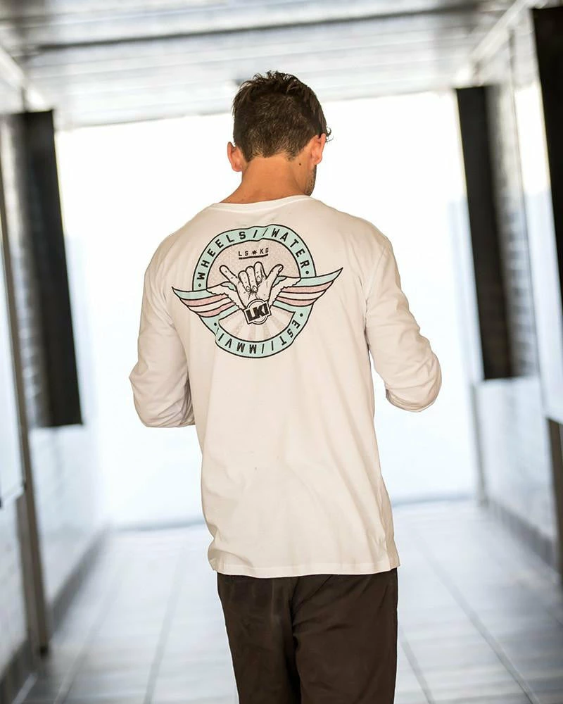 LKI Live LS Tee White L101A1226 - Image 3