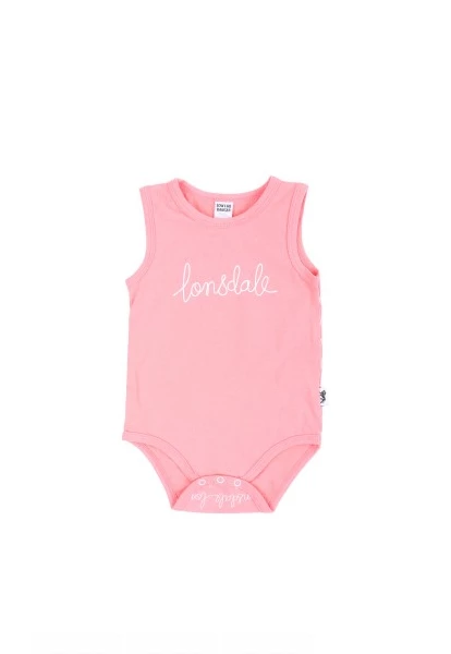 Lonsdale London Luca Babies Romper Salmon Rose BE802GS