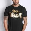 Lonsdale London Lonsdale Nelson T-shirt Black Gold LE521T