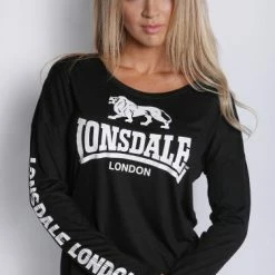Lonsdale London Lonsdale Orson Long Sleeved T-shirt Black LL15204LS