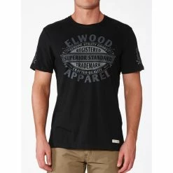 Elwood Mainline Tee Black