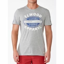 Elwood Mainline Tee Grey Marle