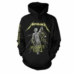 Famous Rock Shop Band Merchandise Metallica And Justice For All Tracks Unisex Hooded