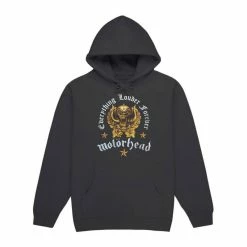 FRS Band Hoodies Motorhead Everything Louder Forever Charcoal Unisex Pullover Hoodie