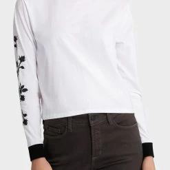 Nana Judy Vine LS Tee White