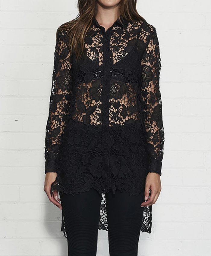 Nana Judy Teen Spirit Shirt Black Lace NW5014