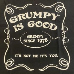 OGR Grumpy It's Not Me Black Men's T-Shirt Old Guys Rule