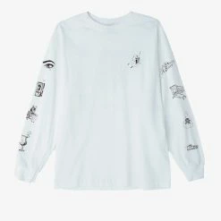 Obey Tropical Casualty LS Tee White