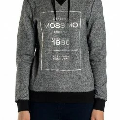 Mossimo Olivia Hoodie Black White Marle