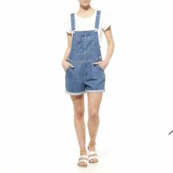 Riders By Lee Dungaree Short Rigid Gypsy Blue 551146