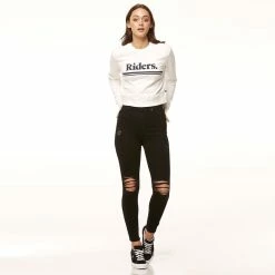 Riders By Lee Hi Rider Torn Black Jeans R551415FE9 -Baby Crib Clothing & Footwear Sales Store Riders By Lee Hi Rider Torn Black Jeans 800x