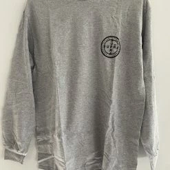 SUPRA CROSS SEAL LONG SLEEVE TEE GREY HEATHER 103783-034