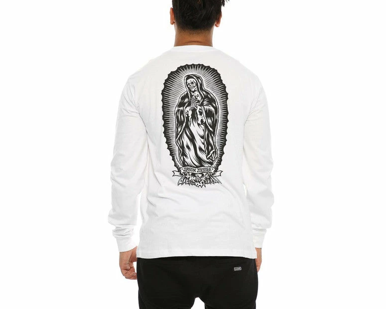 Santa Cruz Bone Guadalupe LS Tee White - Image 2