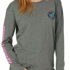 Santa Cruz Cali Dot LS Tee Grey Heat