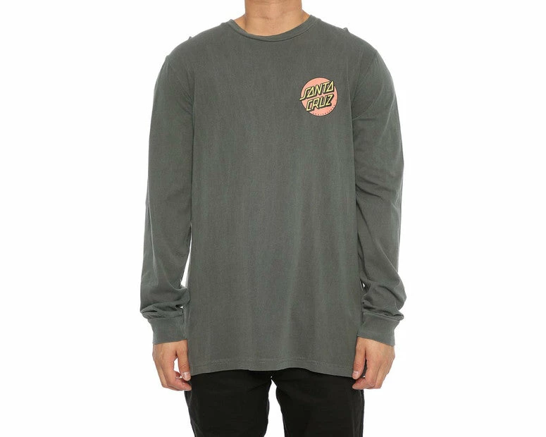 Santa Cruz Rasta Hand LS Tee Charcoal