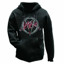 Famous Rock Shop Slayer Pentagram Unisex Pullover Hoodie